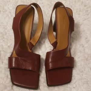 Worthington  Square Open toe Red heels